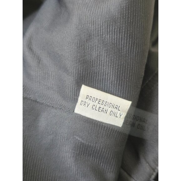 Chetta B Y2K Black Silk Corset Style Mini Dress Sz 4 Rhinestone Bodice Grommets - Picture 9 of 9